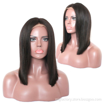 the hot selling 100% human hair 4*4 bob wigs, 150% and 180% density brazilian bob wig